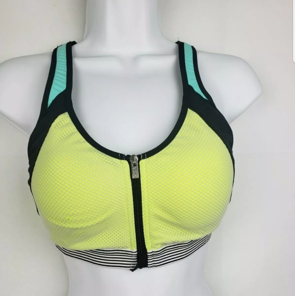 VSX Victoria Secret Zipper Sports Bra 34B - Picture 1 of 5